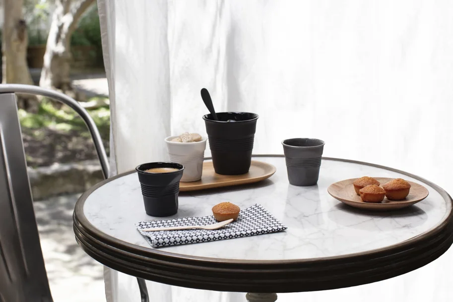 Froisse Knitterbecher Espresso 8cl aurora rose