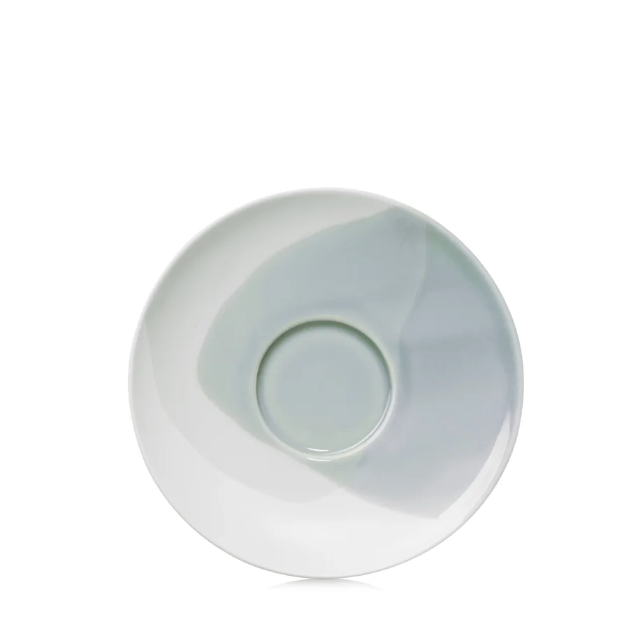 Confluence Tee Untertasse D16cm H2.2cm fjord alabaster weiss