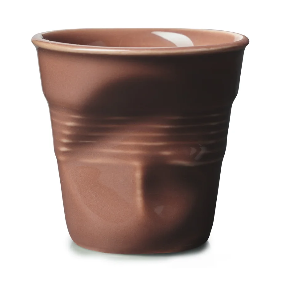Froisse Knitterbecher Espresso 8cl verbrannte erde