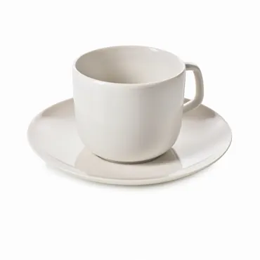 Madeleine Teetasse m. Untertasse D16cm H9cm 20cl Alab. weiss