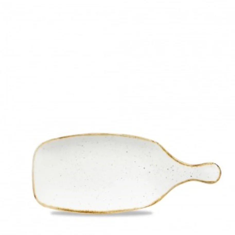 Stonecast Barley White Platte rechteckig mit Griff 29x21.1cm