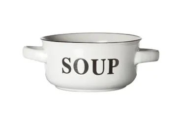 Suppenschüssel SOUP weiss, 47cl, 13.5x6.5cm
