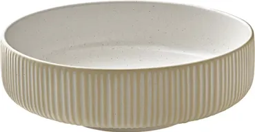 Playground Nara Schüssel rund Relief weiss D16cm 0.71lt