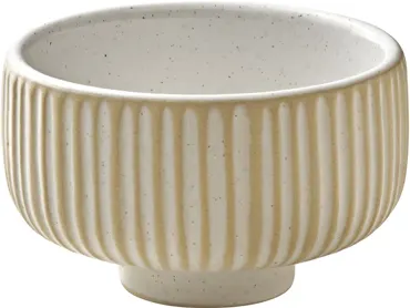 Playground Nara Schälchen rund Relief weiss D8cm 0.12lt