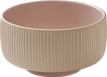 Playground Nara Schüssel rund Relief rosé D15cm 0.88lt