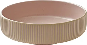 Playground Nara Schüssel rund Relief rosé D21cm 1.46lt
