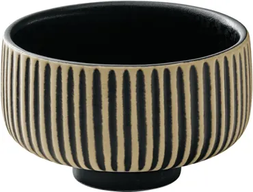 Playground Nara Schälchen Relief schwarz weiss D8cm 0.12lt