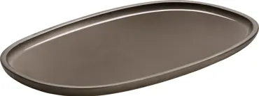 Playground ReNew Platte oval taupe 30x18cm