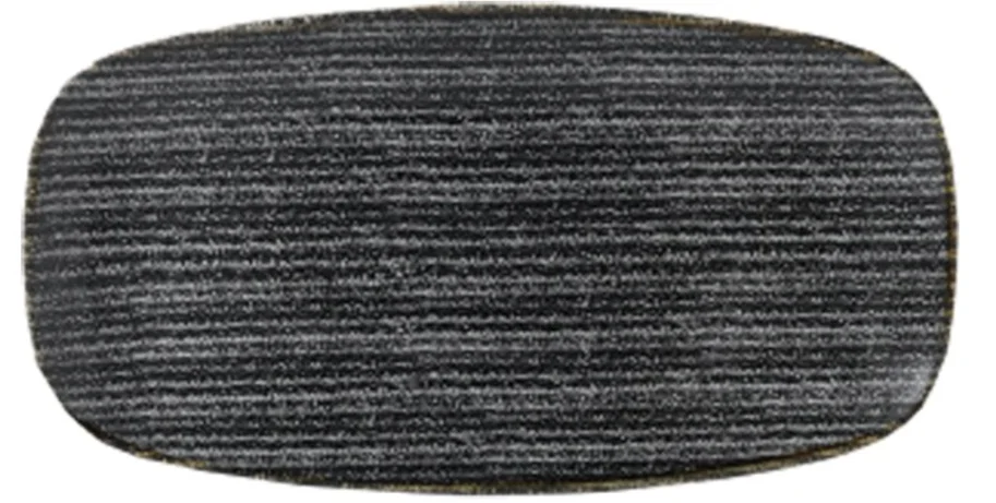 S.P. Homespun Charcoal Black Platte rechteckig 29.8x15.3cm