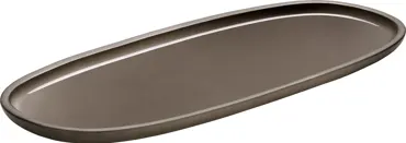 Playground ReNew Platte oval taupe 35x15cm