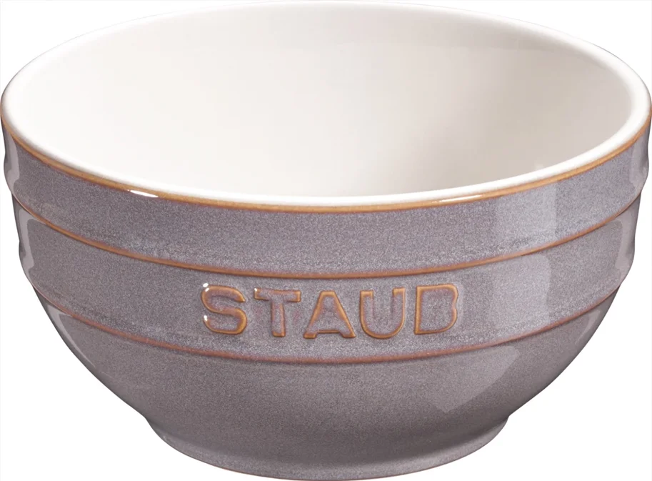 Keramik Schüssel klein, antik-grau, 12cm