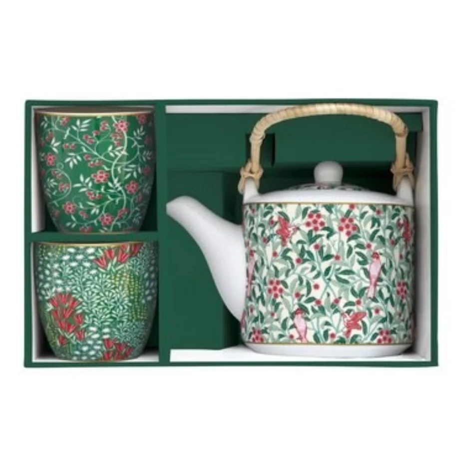 Floral Fantasy Teekanne 600 ml mit Aufguss und 2 Tassen