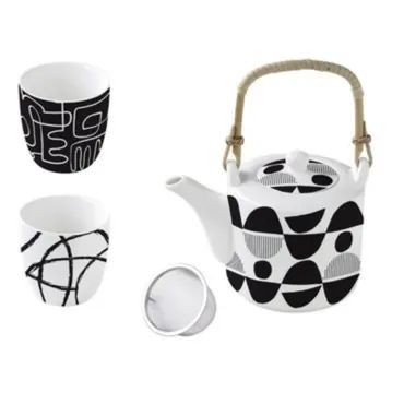 Graffiti Teekanne 600 ml mit 2 Tassen, 160 ml