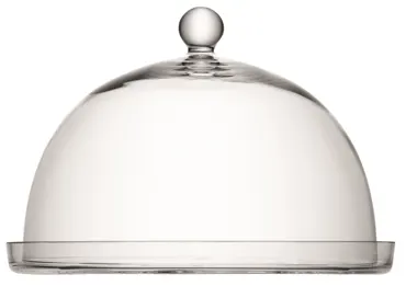 Vienna Platte Haube D33cm D30cm H22.5cm transparent