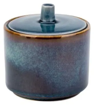 Quintana blue Zuckerdose, D 8x6.7-8.5cm