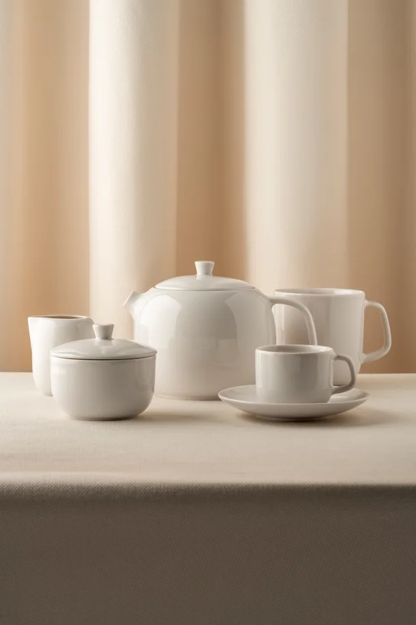 Madeleine Zuckerdose D9cm H7.4cm 15cl alabaster weiss