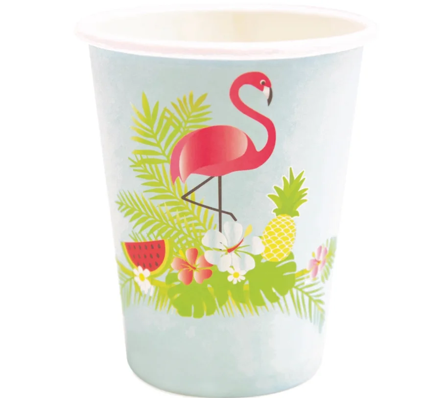8er Set Pappbecher Sommer 250ml