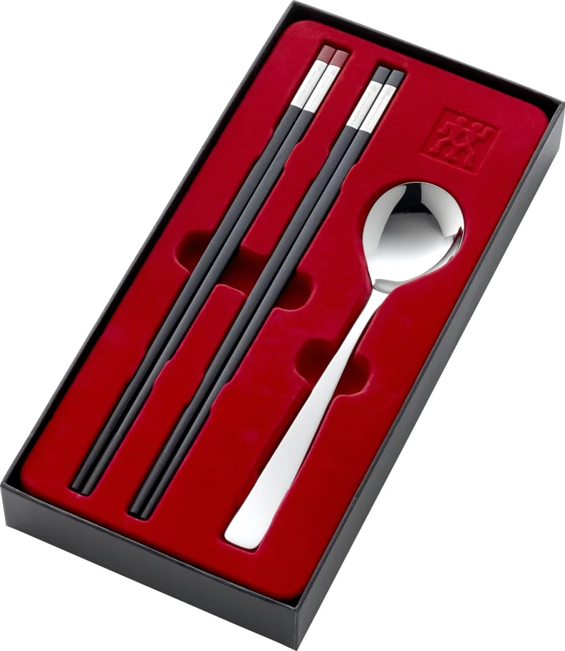 Essstäbchen-Set f. 1 Pers.(4x Stäbc & 1x Löffel)