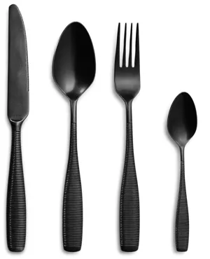 24-tlg. Fleur de Lys Q21 Besteckset Black Vintage