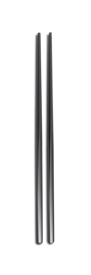 2er Set Palillos Essstäbchen 18/10 schwarz