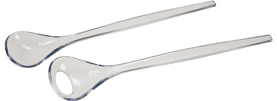 Salatbesteck transparent 32cm