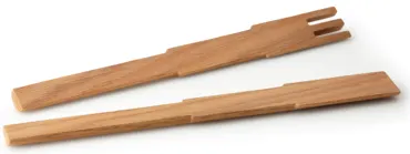 Eiche Salatbesteck Pixel, 35 cm