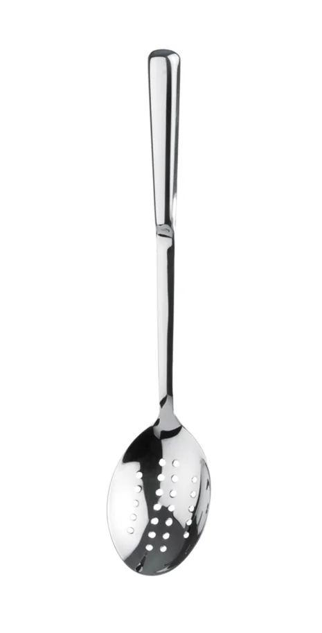Servierlöffel perforiert L: 33cm, Löffelmass 7x4cm
