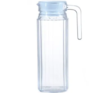 Quadro Glaskrug 1.7lt mit Deckel weiss