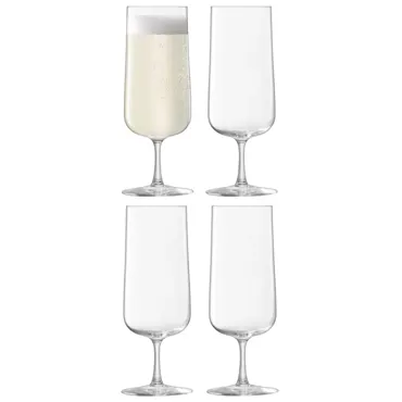 4er Set Arc Sektkelch 240ml klar