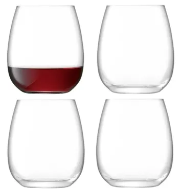 4er Set Borough Weinbecher 455ml transparent