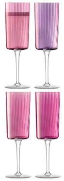 4er Set Gems Champagnerglas 210ml granat assort.