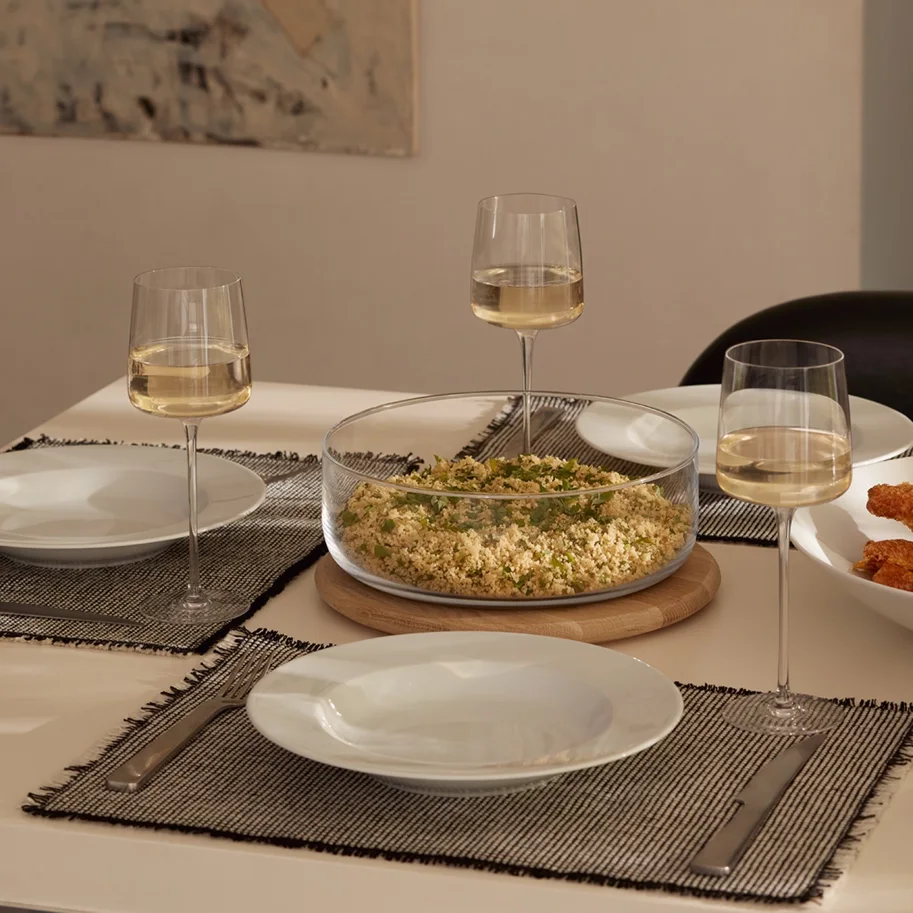 4er Set Metropolitan Wein Glas 350ml klar