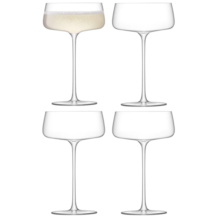 4er Set Metropolitan Champ.gläser 300ml klar