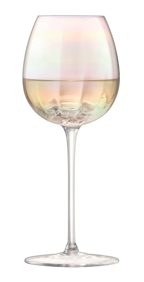 2er Set Pearl Wei?weinglas 325ml - perlmutt