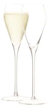 2er Set Wine Proseccoglas 250ml transparent