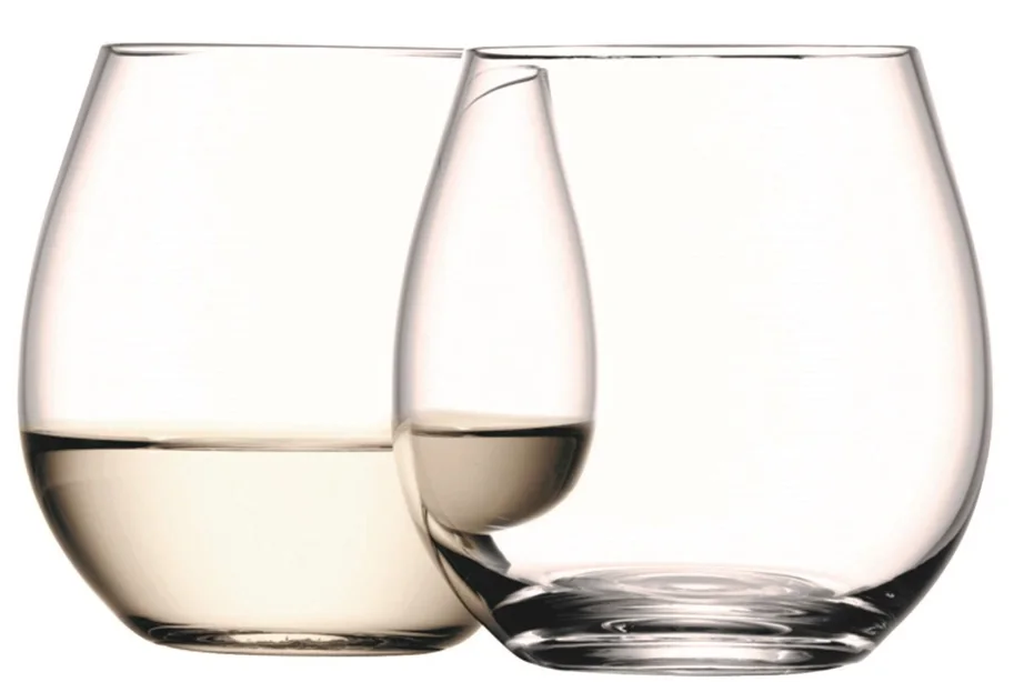 2er Set Wine Weinbecher klein 370ml transparent