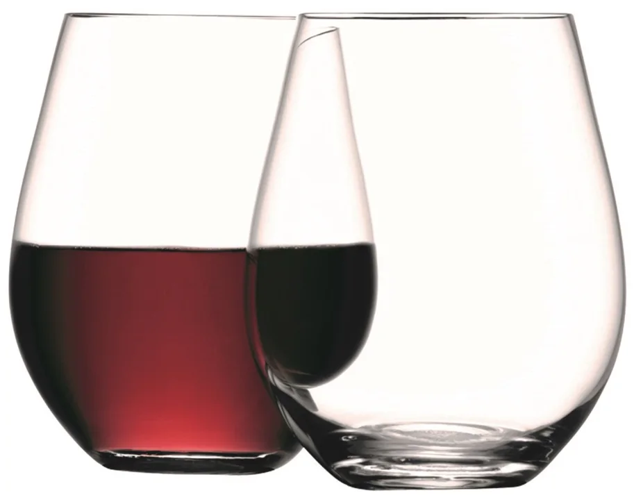 2er Set Wine Weinbecher gross 530ml transparent