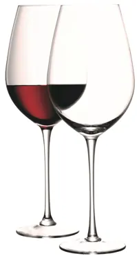 2er Set Wine Rotweinglas Goblet 850ml transparent