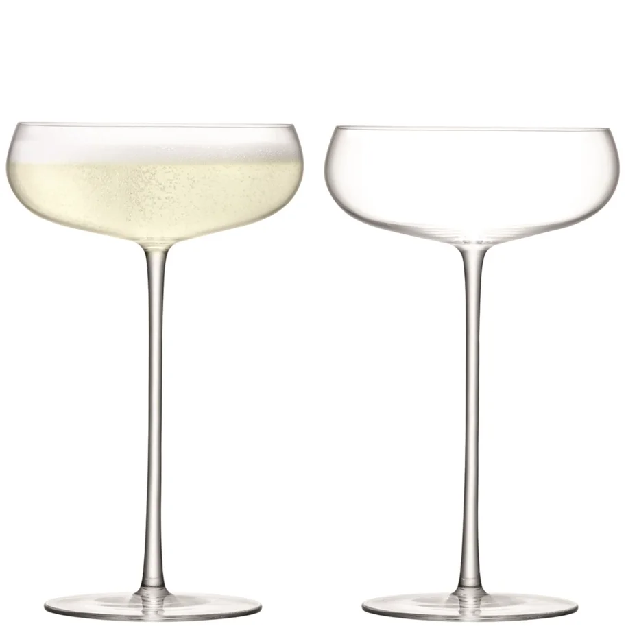 2er Set Wine Culture Sektschale 320ml transparent