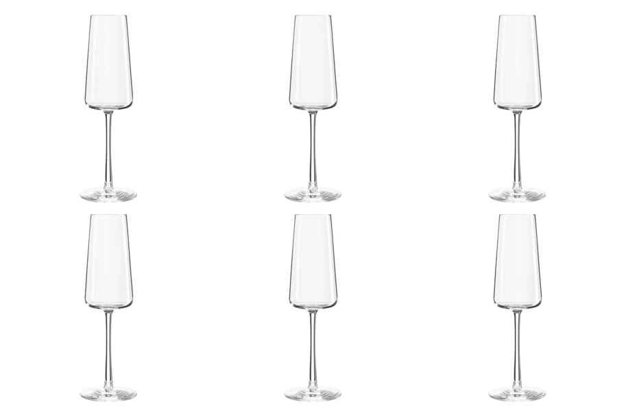 6er Set Power Champagnerkelch 238ml h: 226mm