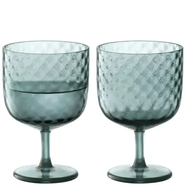 2er Set Dapple Weinglas 325ml water blue