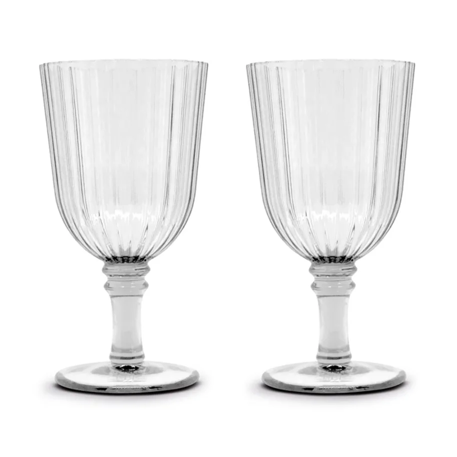2er Set Gläser aus Acryl 460ml, transparent