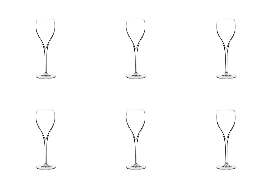 6er Set Opale Champagnerglas 14cl