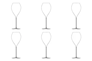 6er Set Jamesse Grand Champagnerglas 45cl mundgeblasen