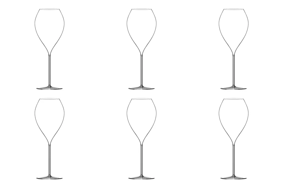 6er Set Jamesse Grand Champagnerglas 45cl mundgeblasen