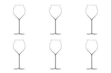 6er Set Jamesse Synergie Sakéglas 40cl mundgeblasen