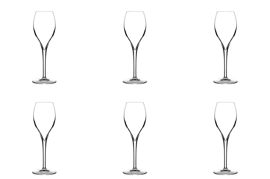6er Set Opale Champagnerglas 16cl