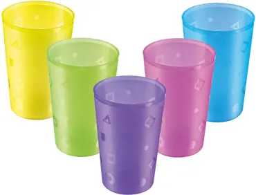 Becher Trend, farbig, assortiert, D7.5x11cm, 0.3 lt