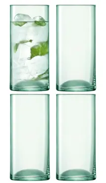 4er Set Canopy Saftbecher 350ml recyceltes Glas