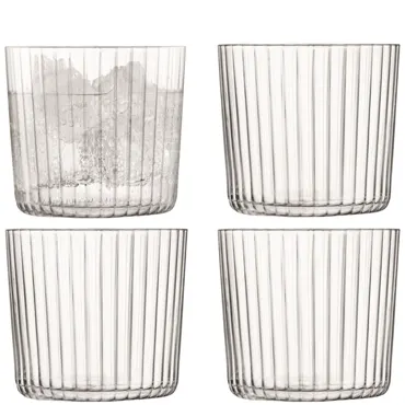 4er Set Gio Line Trinkbecher 310ml transparent